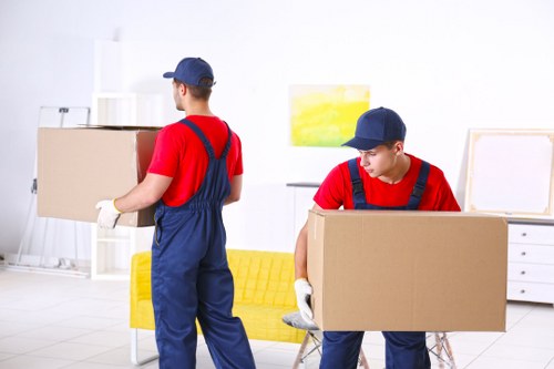 Professional team preparing a piano removal in Pimlico