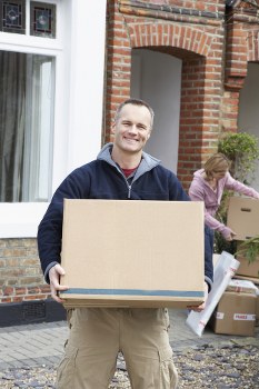 Urgent same day removals van outside a Pimlico terrace house