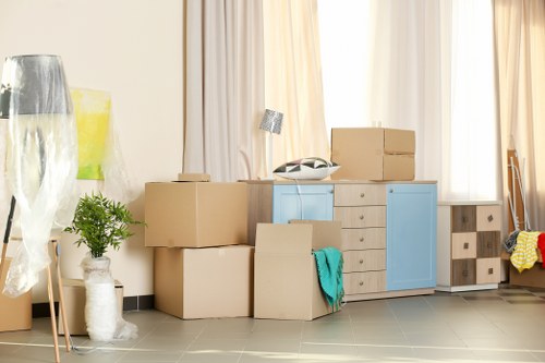 Commercial moving team planning an office relocation in Pimlico