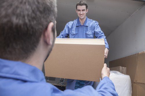 Flat removals team planning a move in Pimlico street