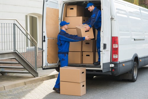 Removal team assisting with a residential move in Pimlico