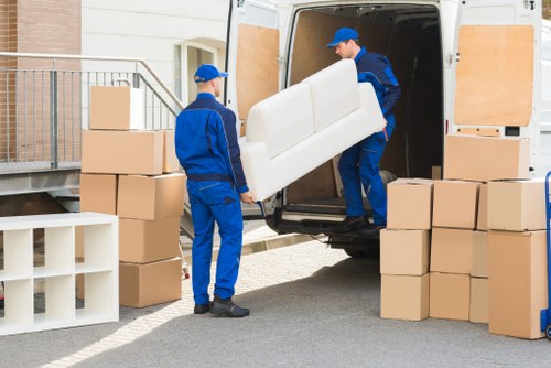Cubic-yard pricing example for household items in Pimlico