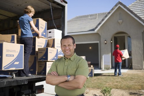 Manager investigating a removal van service issue