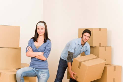 Moving team preparing for a relocation in Pimlico with a removal van