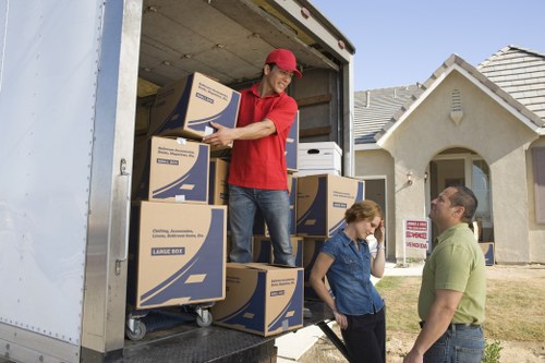 Commercial relocation using a moving truck in Pimlico
