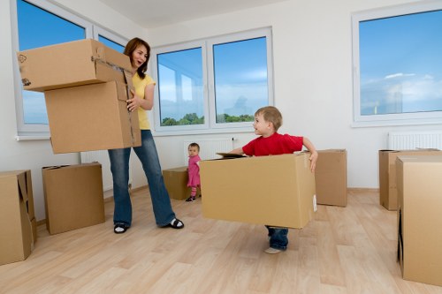 Professional removal vehicle in Pimlico near central London homes
