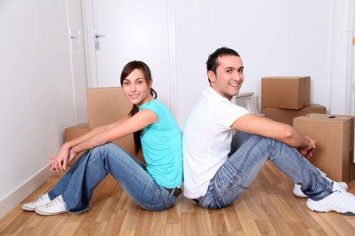 Customer concerns being documented for a moving service