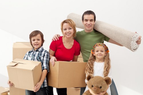 Removal Van Pimlico movers securing furniture safely in transit