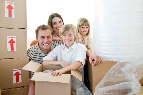 Professional removal van service supporting office relocation