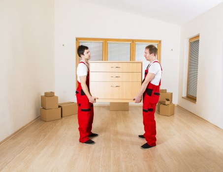 Professional movers loading a van during a Pimlico relocation